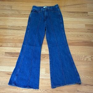 Women's Blue Flared Jeans